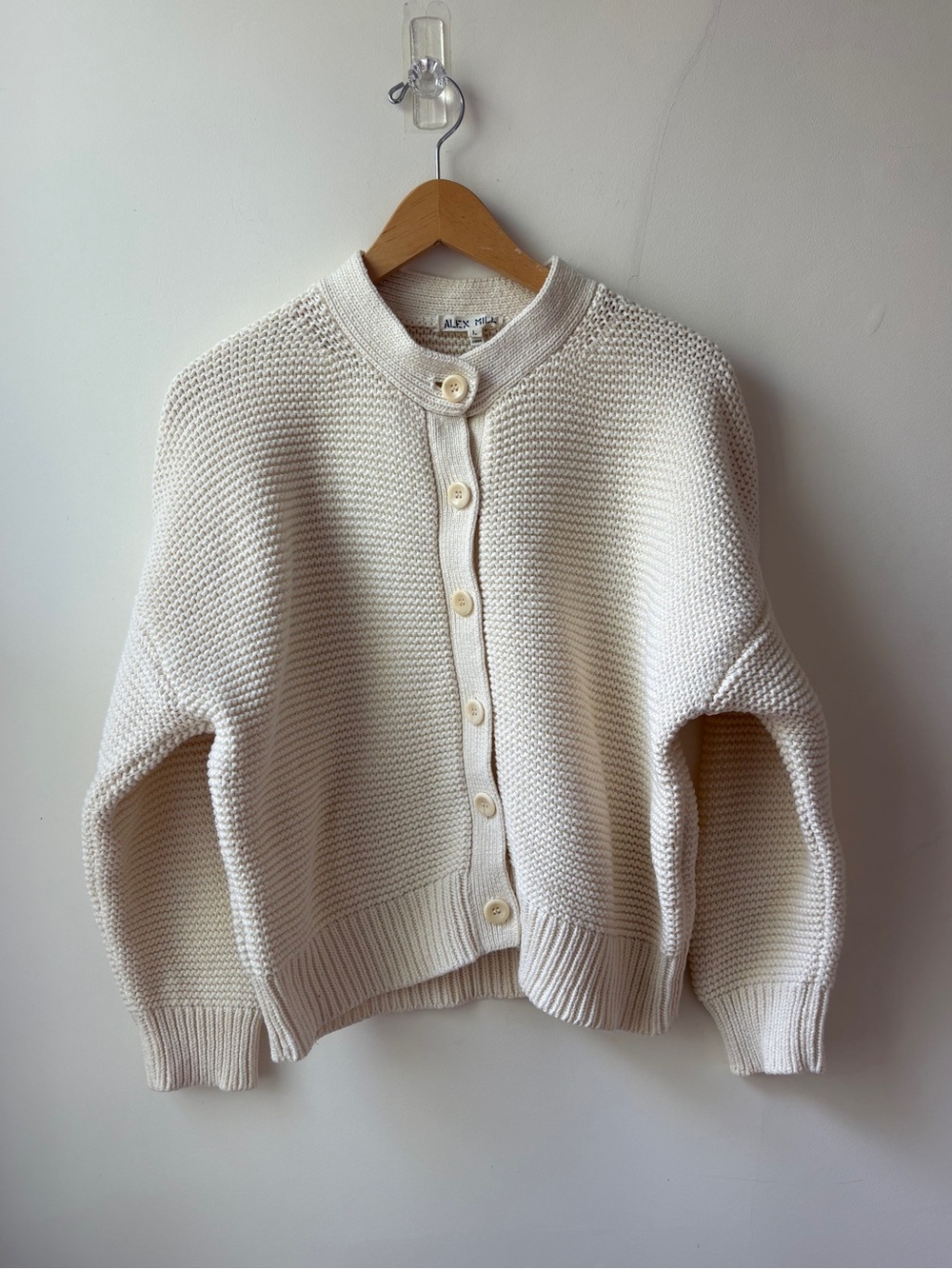 Alex Mill Nico Cotton Knit Cardigan - Picture 3 of 13